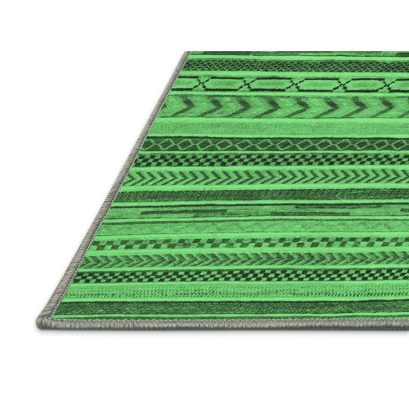 Kemari Washable Geometric Indoor Rug, Rectangle 8' x 12'