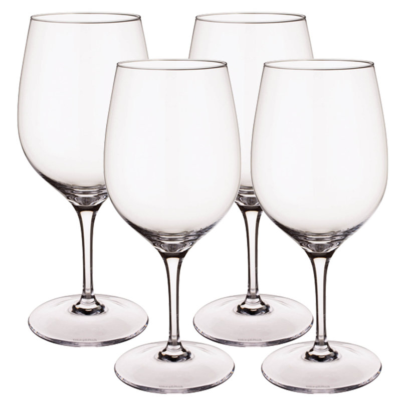 Villeroy & Boch Clear Crystal Red Wine Glass Set of 4