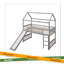 Lit mezzanine simple avec glissade, lit maison avec glissade-1668515271