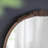 Manufactured Wood Frame Vertical Round Mirror
