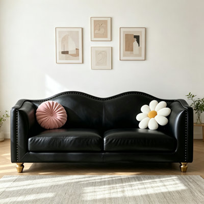 Modern, Simple and Light Luxury Black Sofa