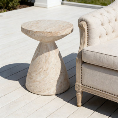 Outdoor/Indoor Lightweight Concrete Side Table