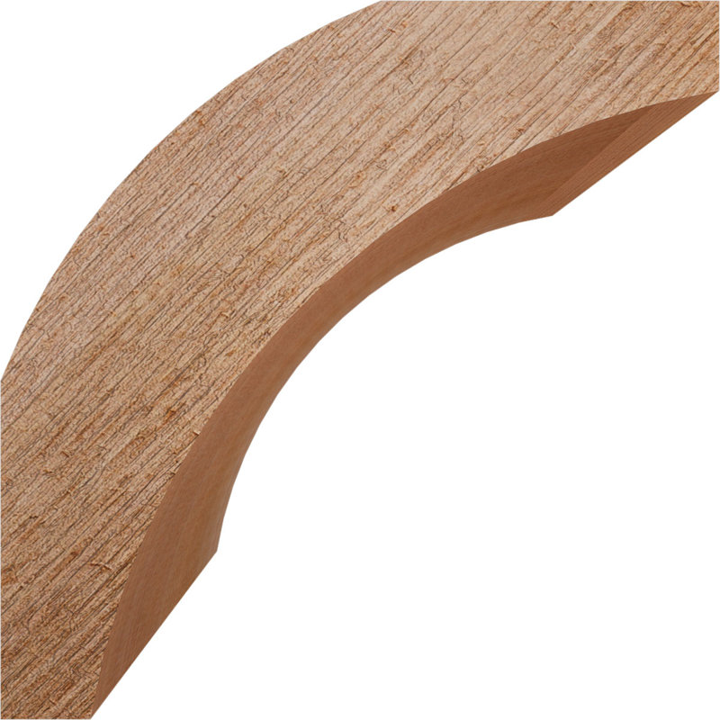 Thorton Knee Brace, 4"W Western Red Cedar (Rough Sawn), 6-in. D x 6-in. H