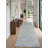 Hand Woven Overtufted Kilim Geometric Polypropylene Light Gray Runner Indoor Area Rug-22880268
