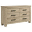 Commode de chambre à 6 tiroirs Brewington