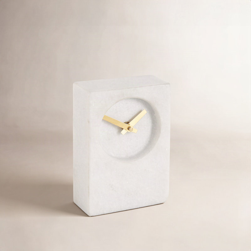 Horloge de table Elvia, H 6,2 po x l 4,1 po x P 2,55 po