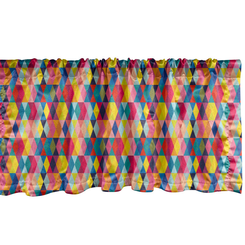 Multicolore cantonnière Ambesonne, L 54 po x L 18 po