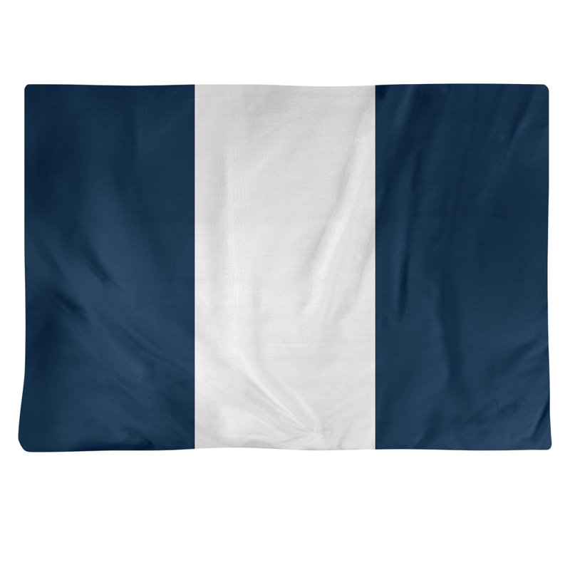 Récapitulatif en coton 18" retour football Denver, Bleu marine/blanc