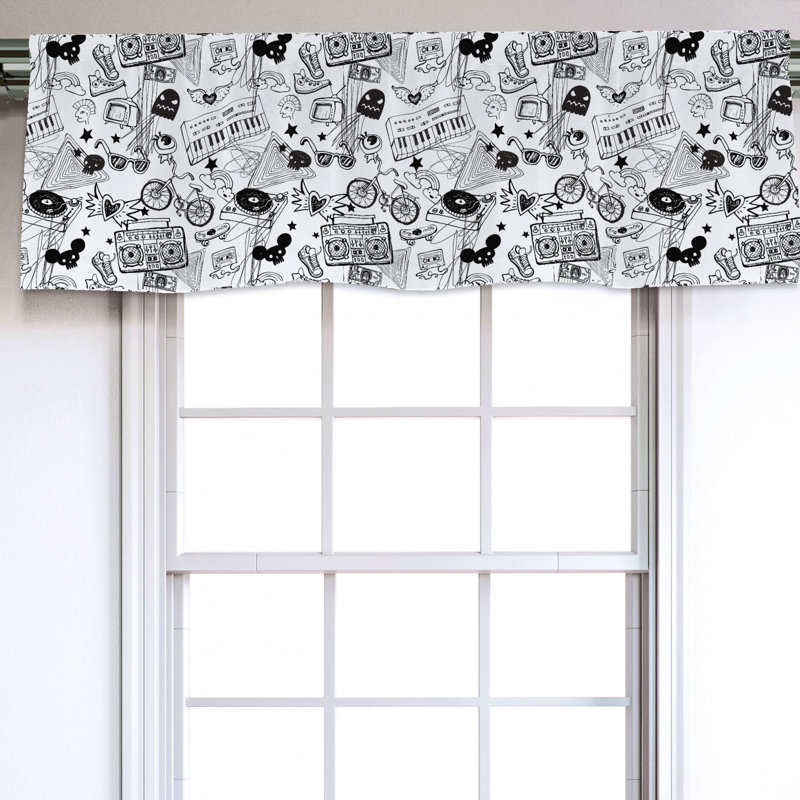 Sateen Ruffled Window Valance