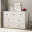 Commode convertible en grand lit - rangement à 2 tiroirs, blanc, conception peu encombrante