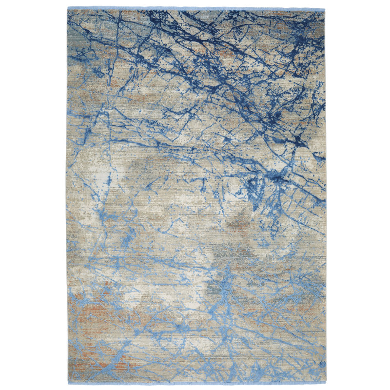 Alphe Abstract Area Rug, Rectangle 60 x 90cm