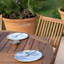 Nayoun 4 - Person Wood Patio Dining Set with Round Table-1701490655