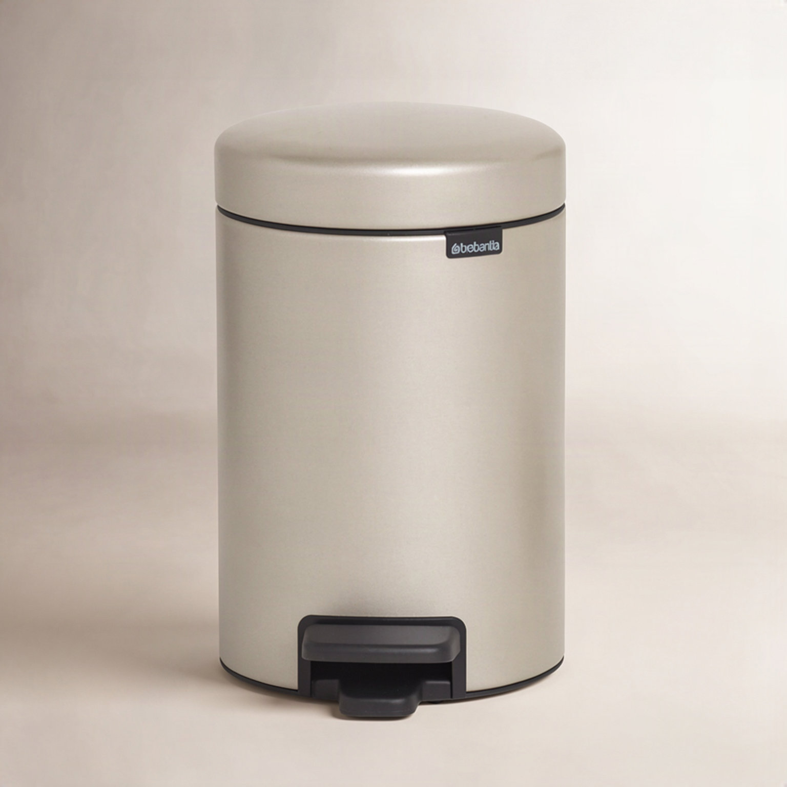 Brabantia NewIcon Step On Trash Can, 0.8 Gallon (3 Liter), Metallic Gold