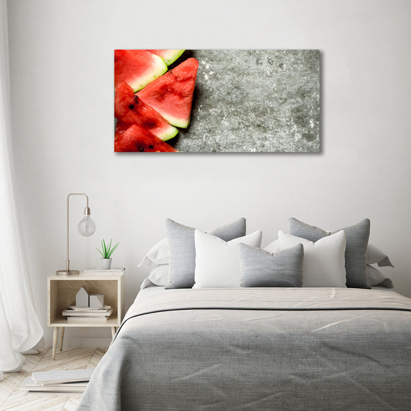 Sliced Watermelon - Wrapped Canvas Print