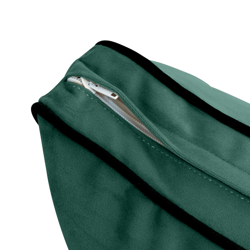 T-Cushion Daybed Slipcover, Green Velvet