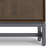 36"W Solid Hardwood 2-Shelf Modern Industrial Entryway Storage Cabinet with 2 Open Cubbies