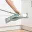 JVL Extendable Chenille Mop – Flat Floor Cleaner with Long Handle – Machine Washable Microfibre Cleaning Head – Green-131070447