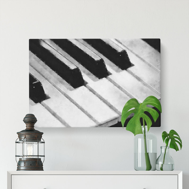 Keyboard Keys - Wrapped Canvas, 60cm H x 91cm W x 4cm D