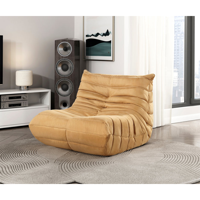 Chaise d'appoint luxueuse luxueuse 1 pièce, Jaune