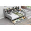 Lit de jour en bois pleine grandeur avec rangement - aucun sommier nécessaire, robuste et amp; Durable-798451669-798451664