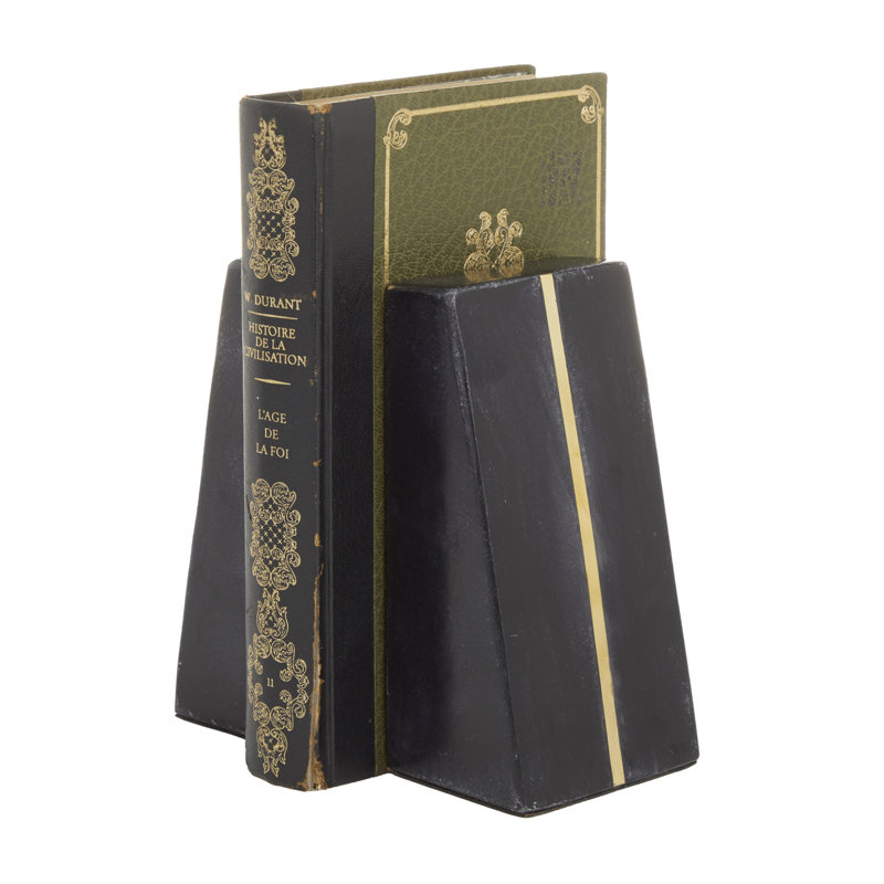 Serre-livres CosmoLiving par Cosmopolitan, Noir