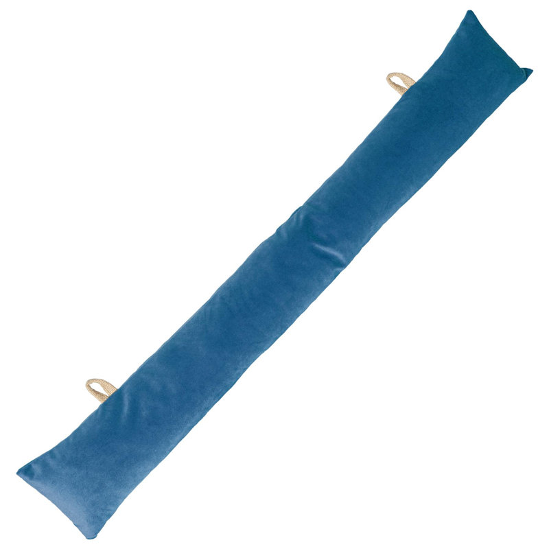 Velvet Draft Excluder, Blue