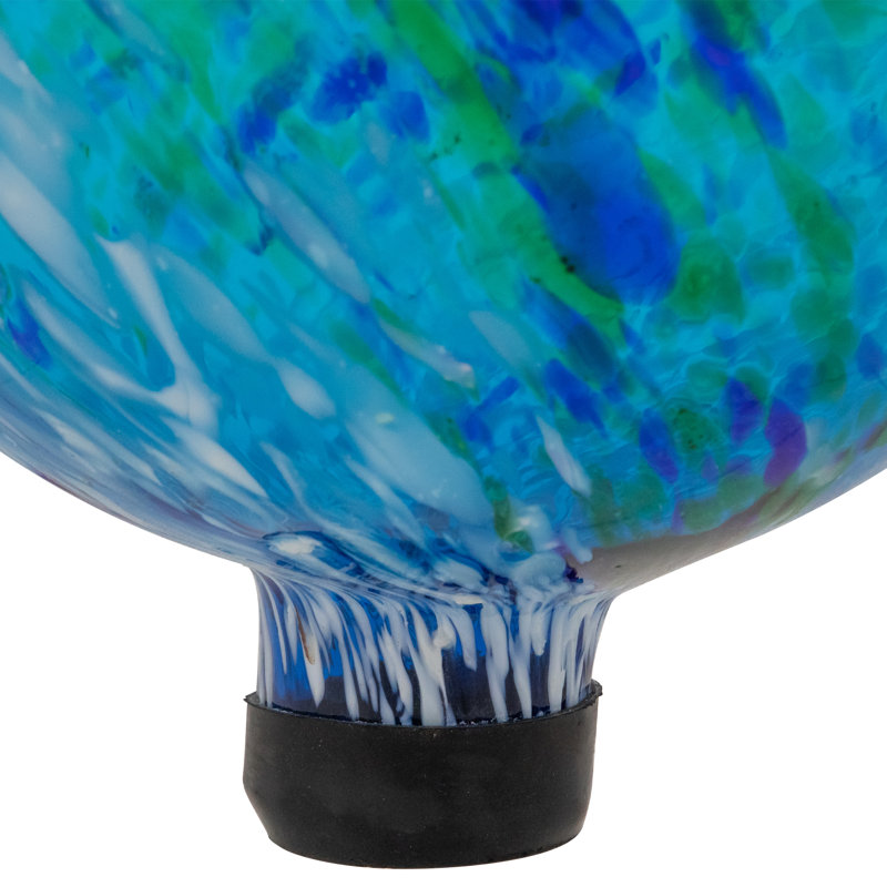 Boule de jardin 10 po, Bleu / Vert