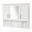 Armoire à pharmacie murale 2 en 1 avec tablettes de rangement-1230240829