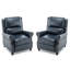 Fauteuil inclinable manuel avec dossier à oreilles Ameiah-1772684009