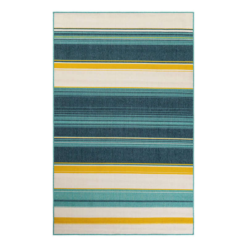 Gourlie Indoor/Outdoor Area Rug, Rectangle 5'1" x 8'