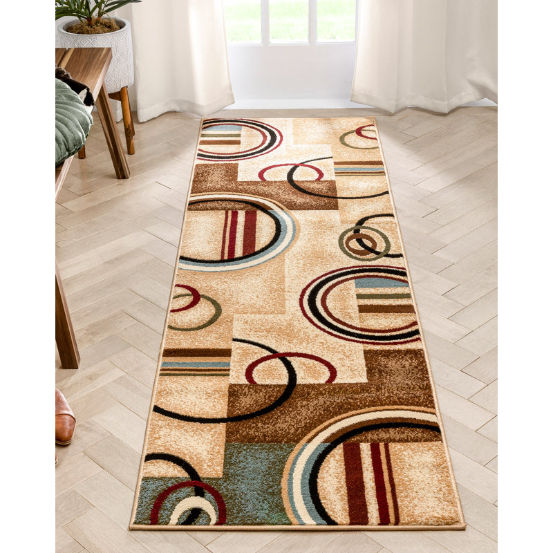 Vahig Geometric Area Rug, Runner 67cm x 220cm