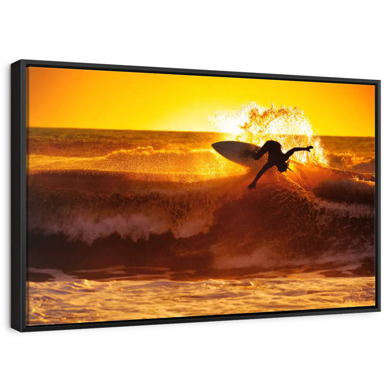 Gillard Golden Sunset Wave, H 25 po x l 37 po, Noir