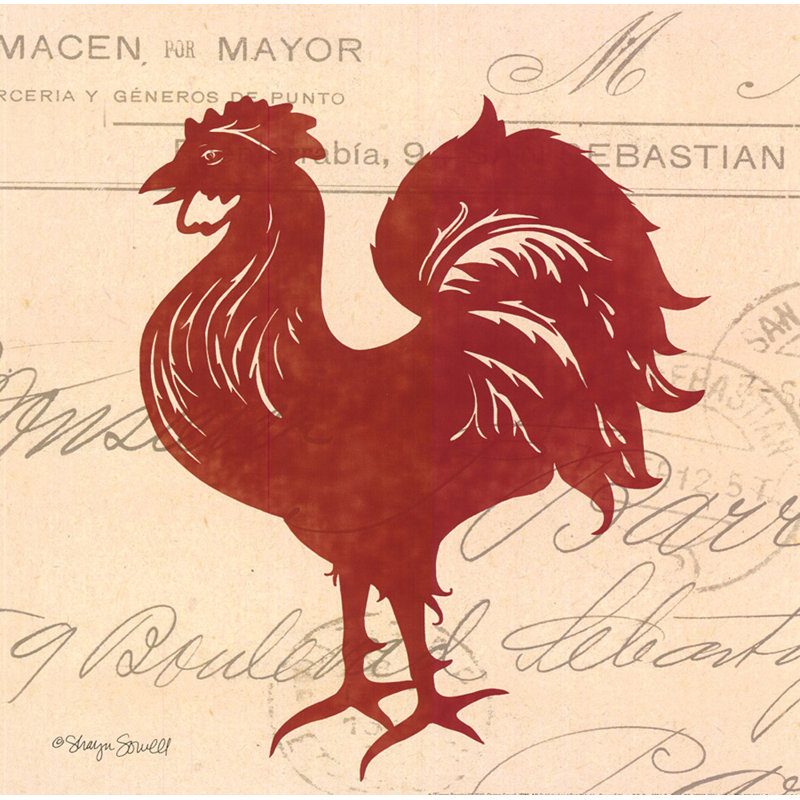 Tuscan Rooster III, 28" H x 28" W
