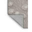 Tapis gris botanique lavable à la machine
