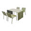 Silas Aluminum 5 Pc Dining Set