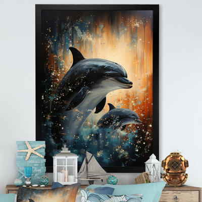 «Dolphin Mystic Encounters II», reproduction sur toile