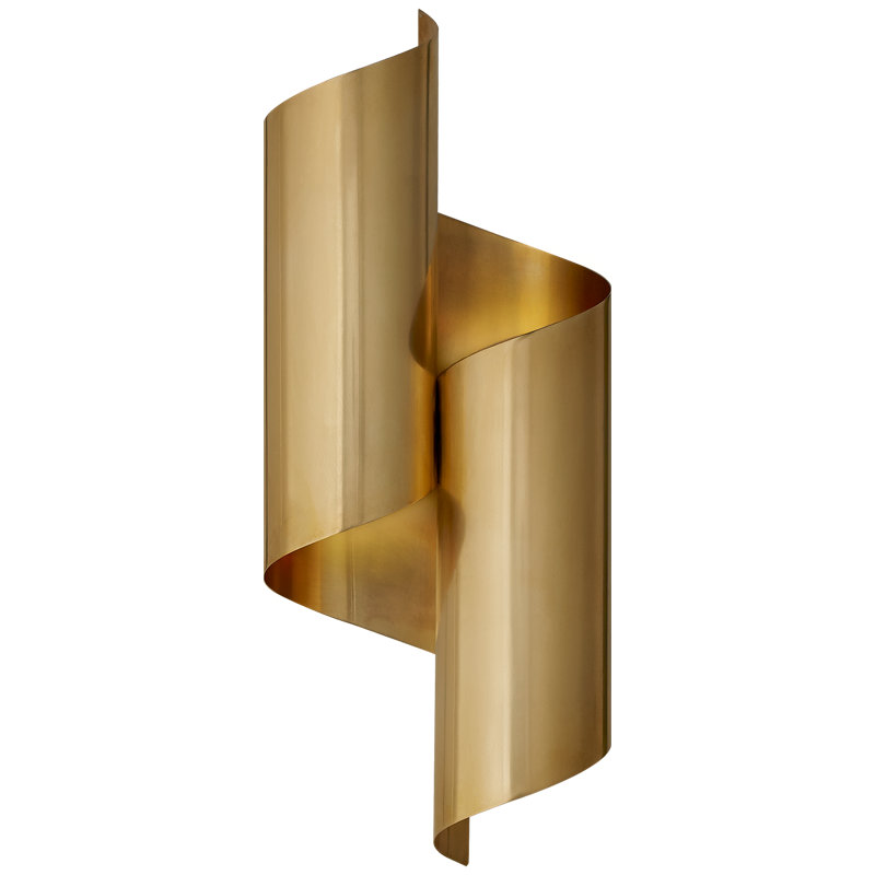 AERIN Iva Medium Wrapped Sconce, Antique Brass
