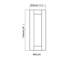 Panneau de porte mural décoratif bleu Sinber, l 11,5 po x H 29 po-133125628-133125629