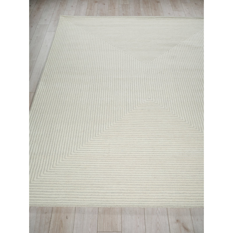 Serenity handloomed PET Beige/Brown Area Rug, Silver/Ivory, Rectangle 12' x 15'