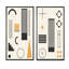 «Retro Abstract Minimal Colorful Geometrics XV», ensemble de 2 reproductions-2146110321-2146110320