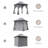 Yardgrace 8'x8' Soft-top Double-Roofed Steel Patio Gazebo-122431929