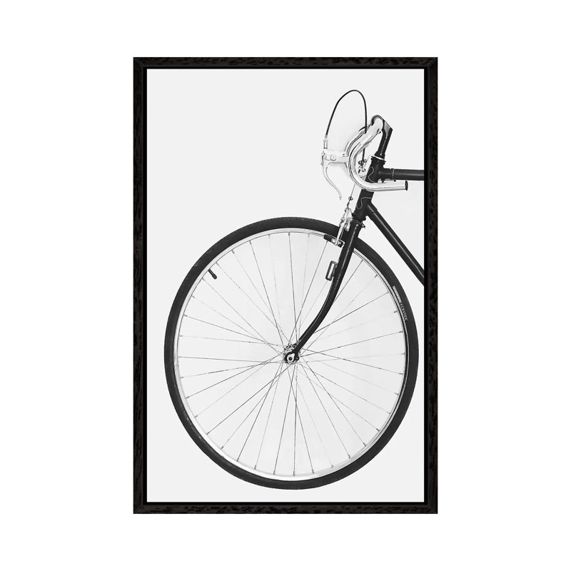 Bicycle by Sisi & Seb - Floater Frame Gallery-Wrapped Canvas Giclée on Canvas, Black