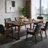 Mid‑Century Modern Rectangular Solid Wood Kitchen Table