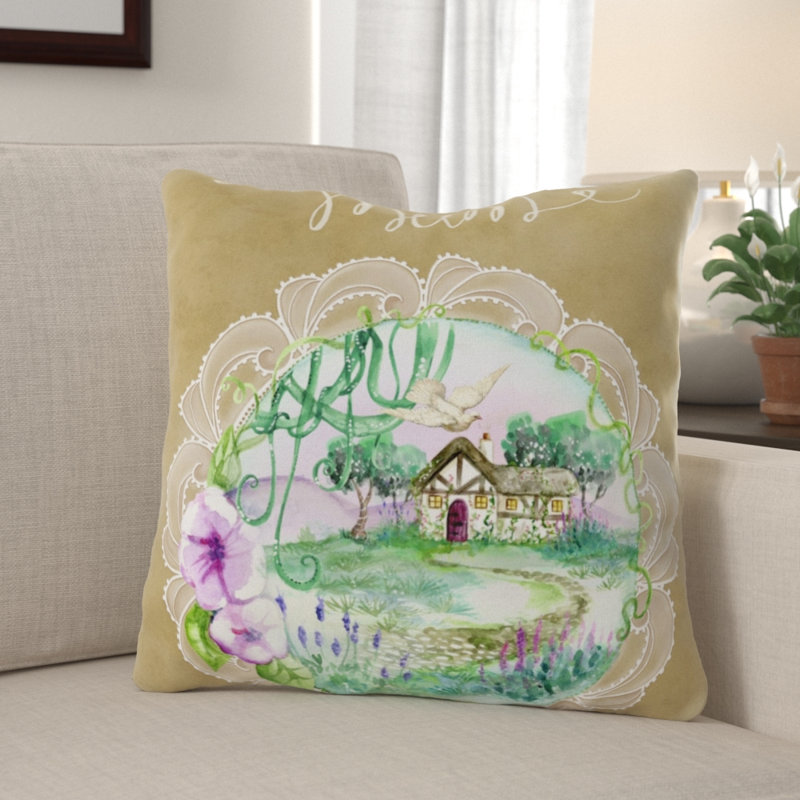 Housse de coussin Diego, Microsuède, Intérieur