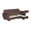 Chaise longue rembourrée convertible avec rangement-662098545