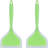 Silicone Pancake Spatula, 2 Pack, Green