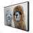 Two Lamas - Farm Animals Framed Canvas for Home Decor