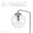 Modway Silo Glass Globe Glass and Metal Table Lamp-1943383925