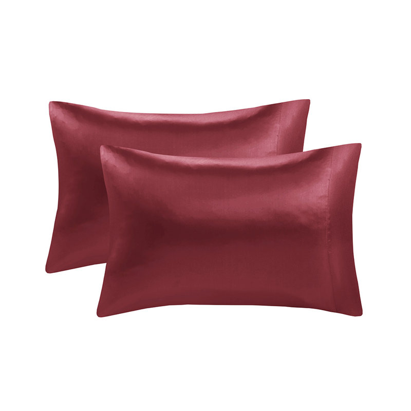 Ensemble de taies d'oreiller 2 pièces Gracie Mills Coralie, Rouge