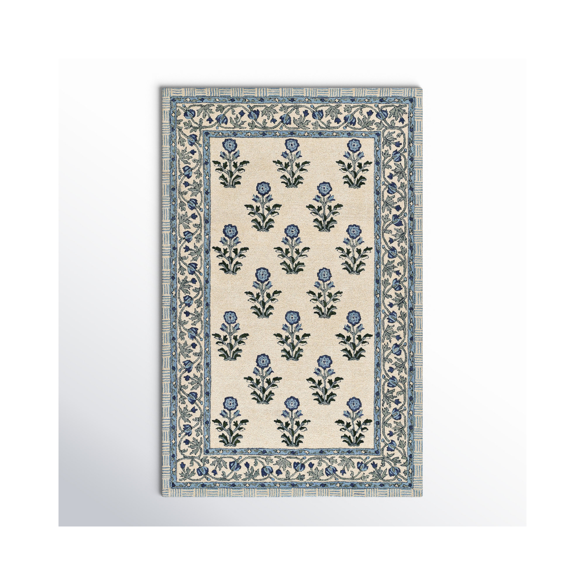 Alice Handmade Wool Rug, Rectangle 3'6" x 5'6"